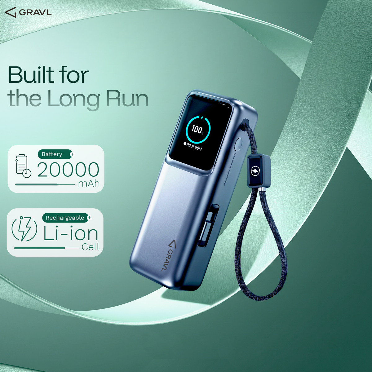 GRAVL Vault 200 Laptop Power Bank 20000mAh