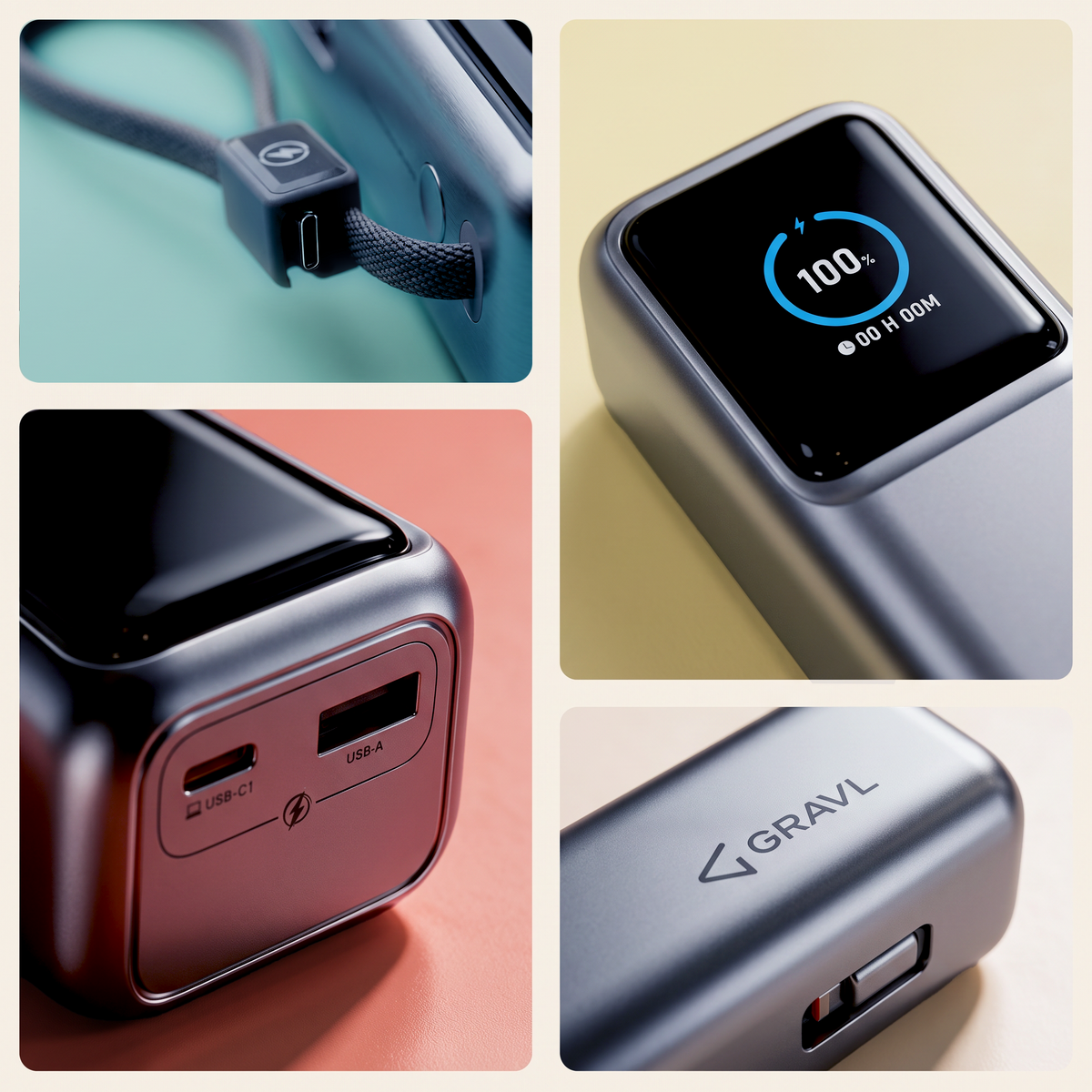 GRAVL Vault 200 Laptop Power Bank 20000mAh