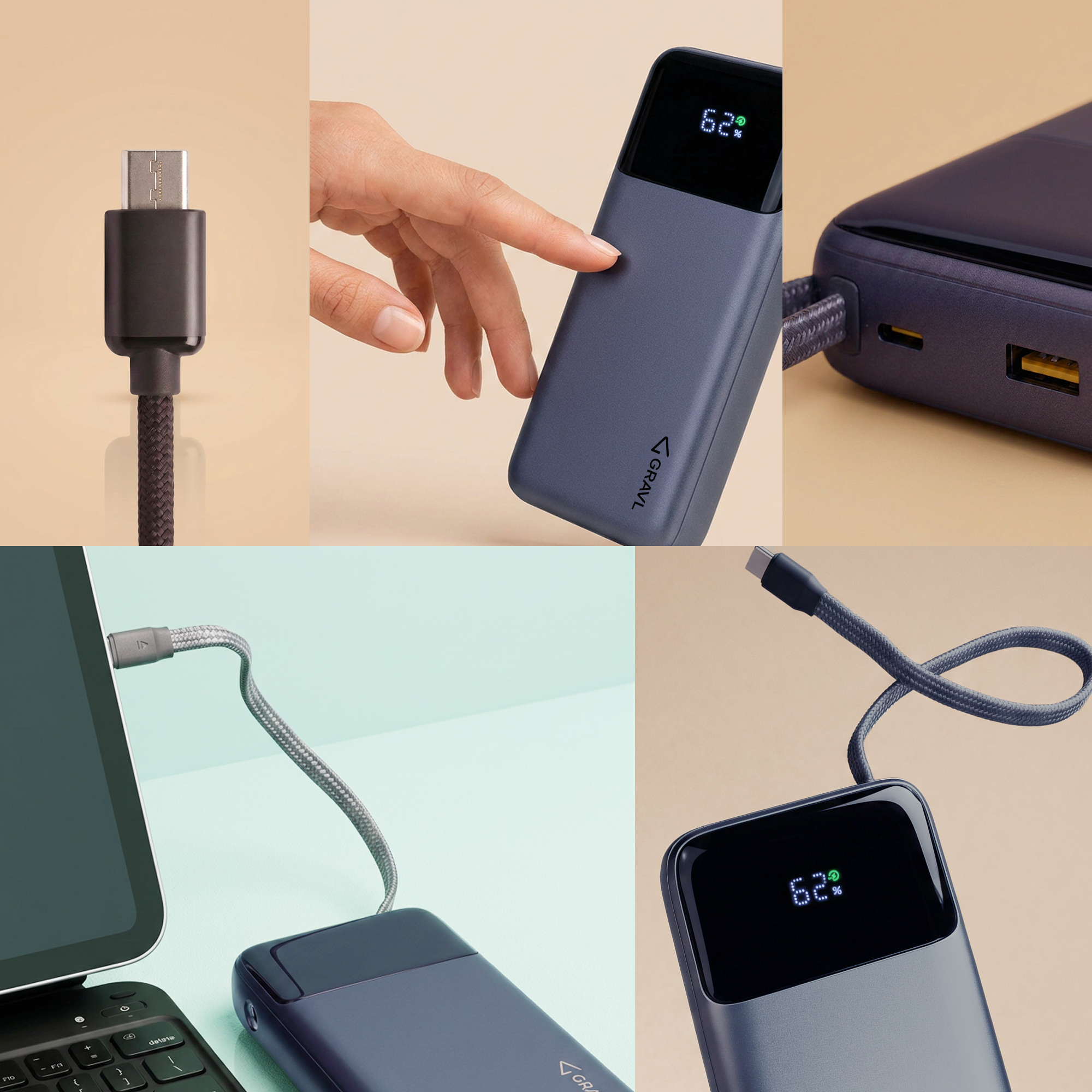 GRAVL Axis 67 Laptop Power Bank 20000mAh