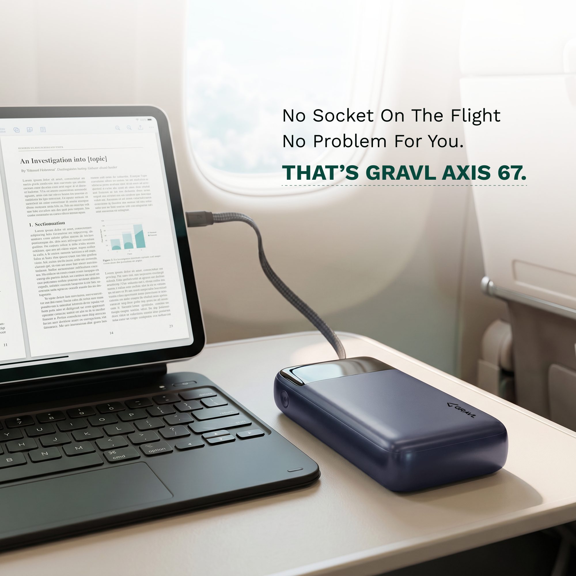 GRAVL Axis 67 Laptop Power Bank 20000mAh