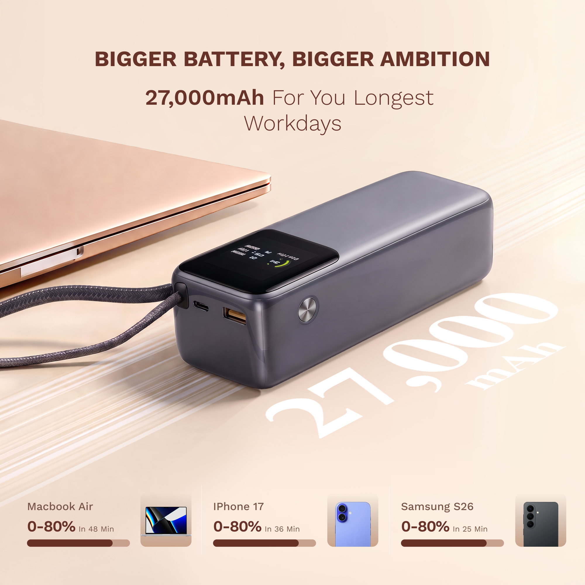 GRAVL Engine 240 Laptop Power Bank 27000mAh