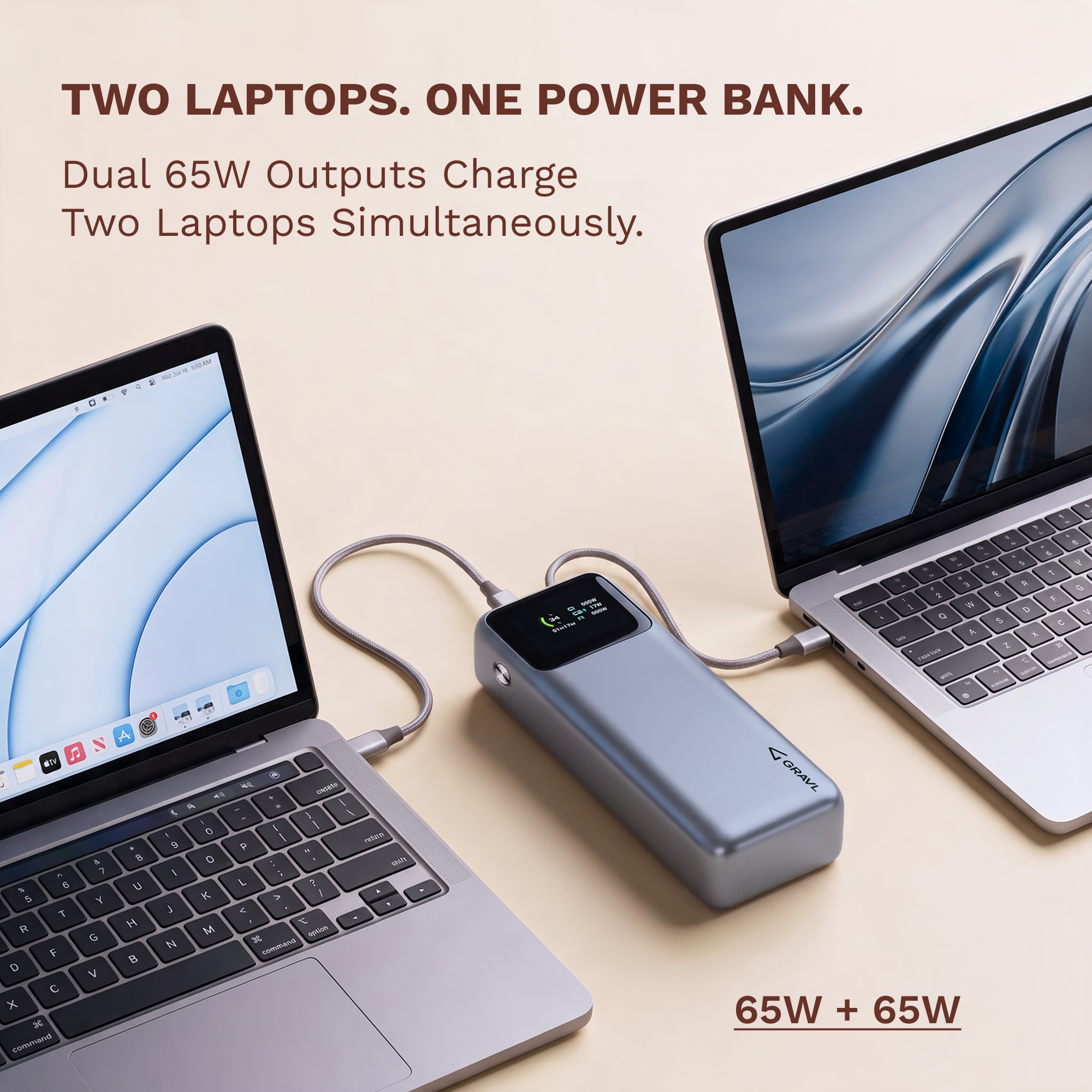GRAVL Forge 130 Laptop Power Bank 20000mAh