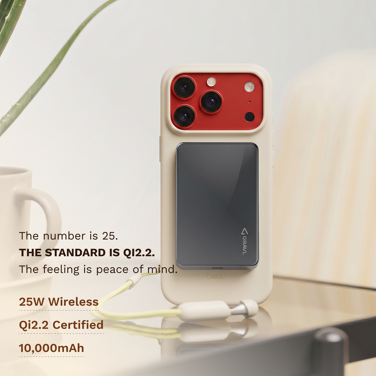 Qi Surface Power Bank 10000mAh